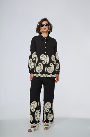 Completo TPN bianco e nero (camicia + pantalone)