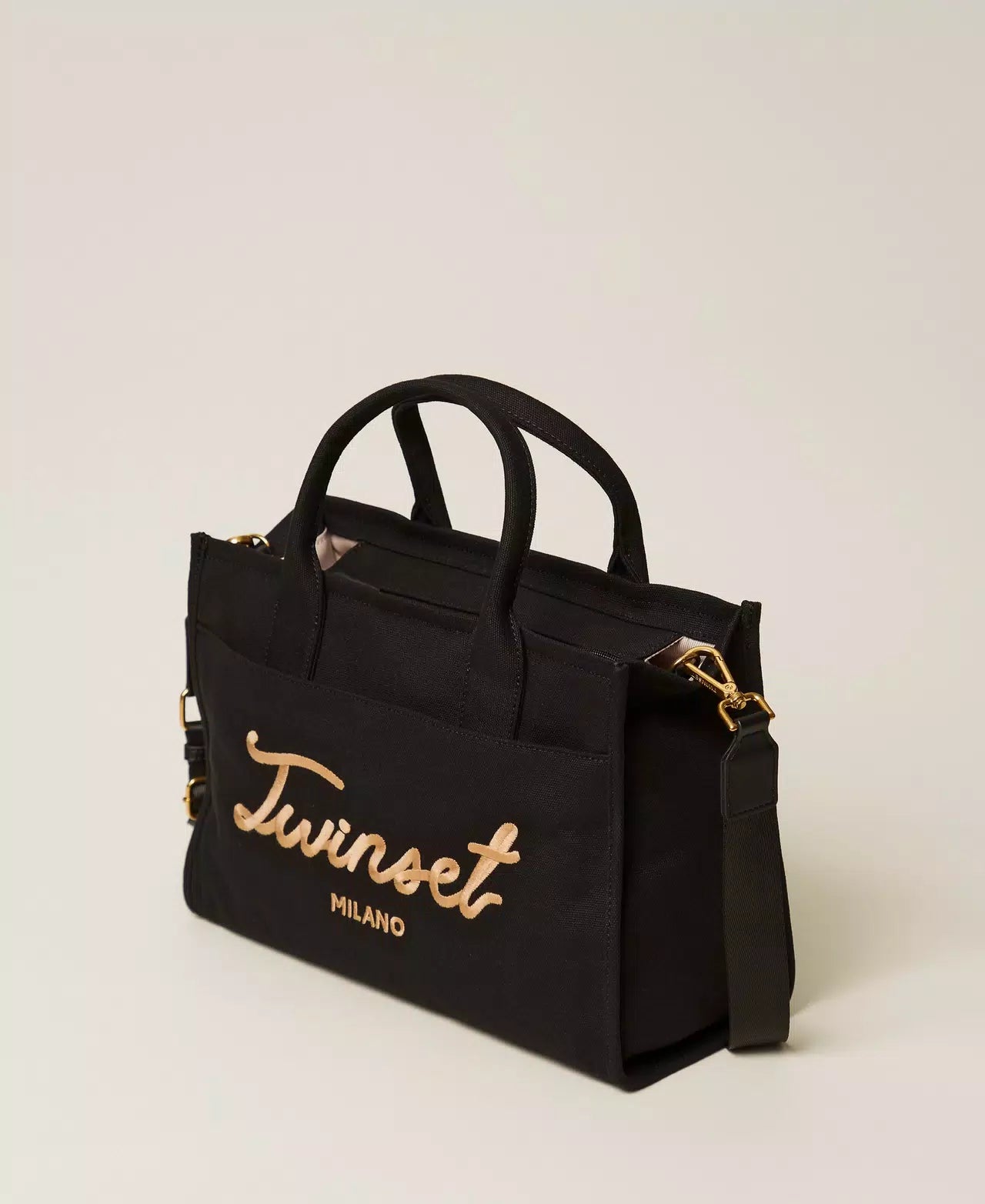 BORSA SHOPPER IN CANVAS CON LOGO