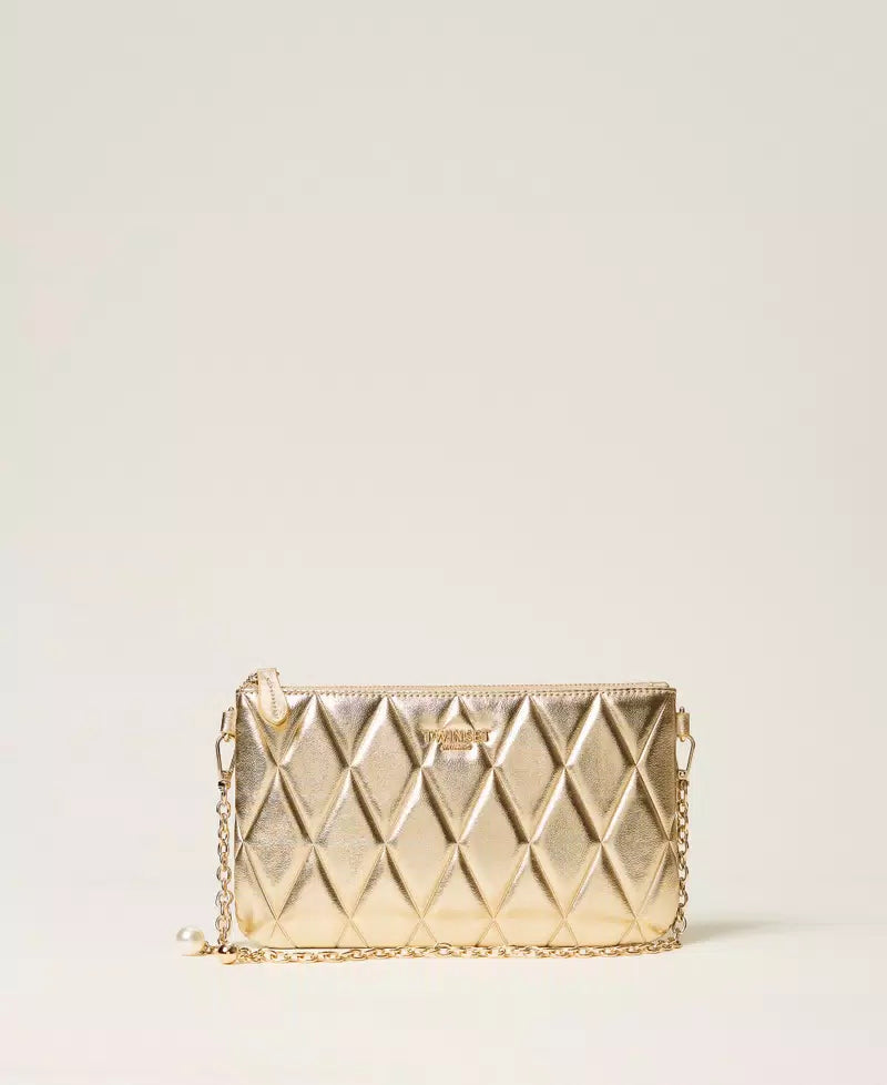 MINI BORSA QUILTED CON LOGO