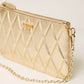MINI BORSA QUILTED CON LOGO