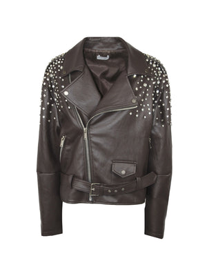 Giubbotto ODI ET AMO Chiodo Strass