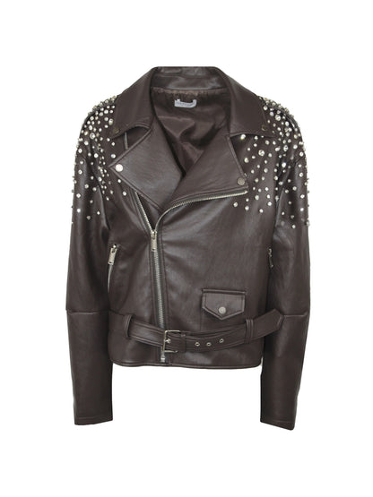 Giubbotto ODI ET AMO Chiodo Strass