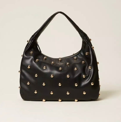BORSA HOBO CON BORCHIE