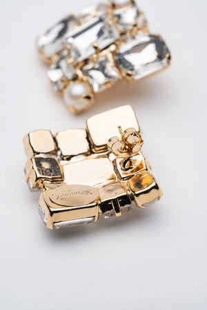 Orecchini squadrati Swarovski