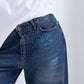 Denim ODI ET AMO Pioggia Strass