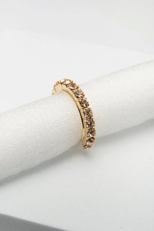Anello veretta Swarovski regolabile