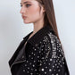 Giubbotto ODI ET AMO Chiodo Strass