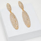 Orecchini doppio ovale mini strass