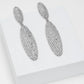 Orecchini doppio ovale mini strass