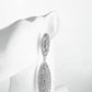 Orecchini doppio ovale mini strass