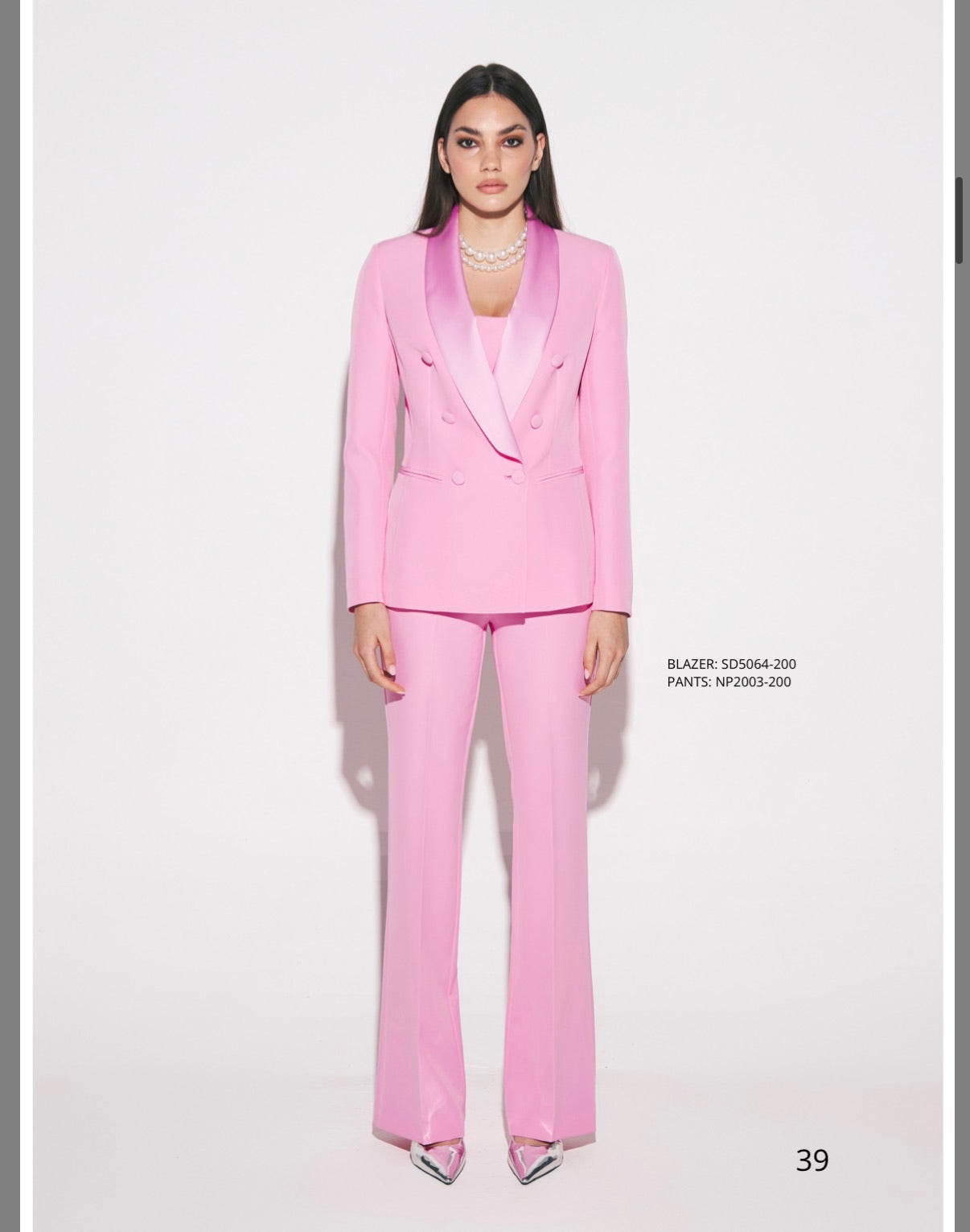 Tailleur Silence Smoking Rosa Bubble