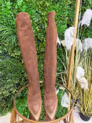 Stivale Divine Follie in Camoscio