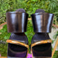 Sandali Werner Black & Gold