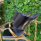 Sandali Werner Black & Gold