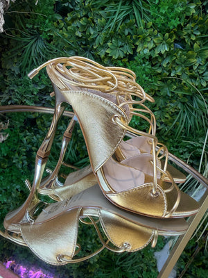 Sandali schiava Werner Gold